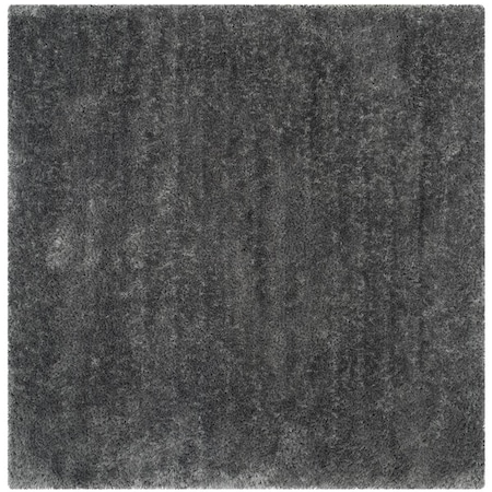 Safavieh 6 x 6 ft. Square Luxe Shag Hand Tufted Rug, Grey SGX160C-6SQ